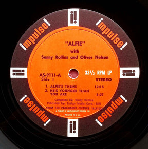 Sonny Rollins With Orchestra Conducted By Oliver Nelson : Original Music From The Score "Alfie" (LP, Album, Gat)