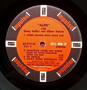 Sonny Rollins With Orchestra Conducted By Oliver Nelson : Original Music From The Score "Alfie" (LP, Album, Gat)