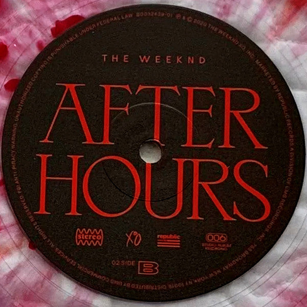 The Weeknd : After Hours (2xLP, Album, Dlx, Ltd, Cle)