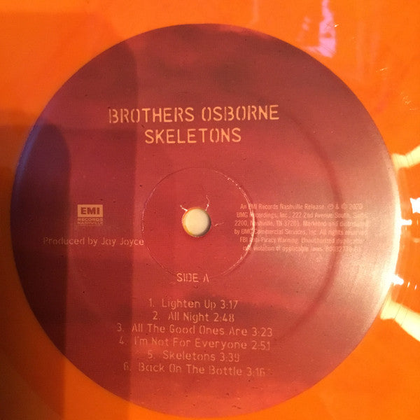 Brothers Osborne : Skeletons (LP, Album, S/Edition, Ora)