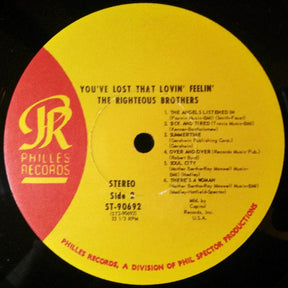 The Righteous Brothers : You've Lost That Lovin' Feelin' (LP, Album, Club, Cap)