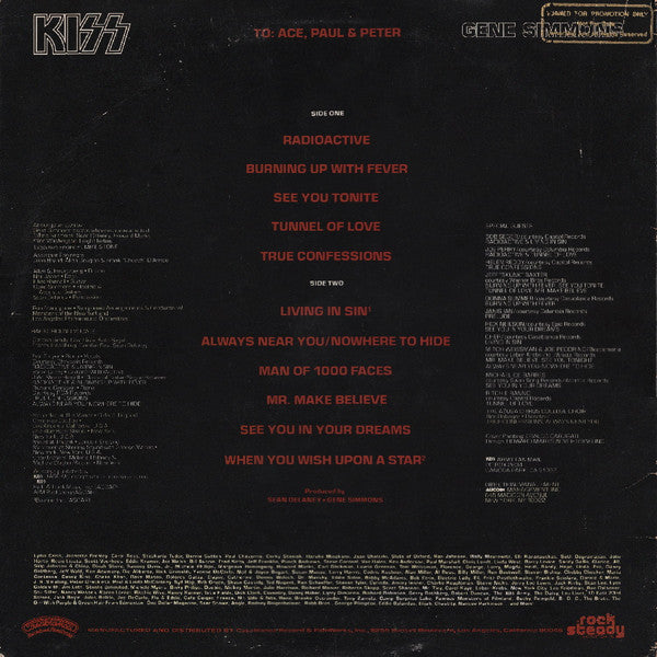 Kiss, Gene Simmons : Gene Simmons (LP, Album, Promo, CSM)