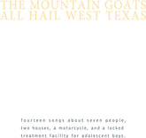 The Mountain Goats - All Hail West Texas LP (Digital Download Card)