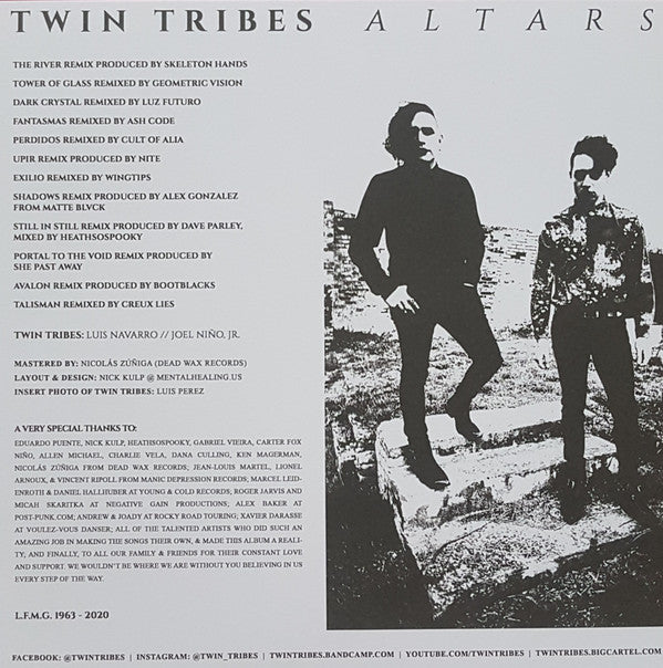 Twin Tribes : Altars (LP, Album, RP, Yel)