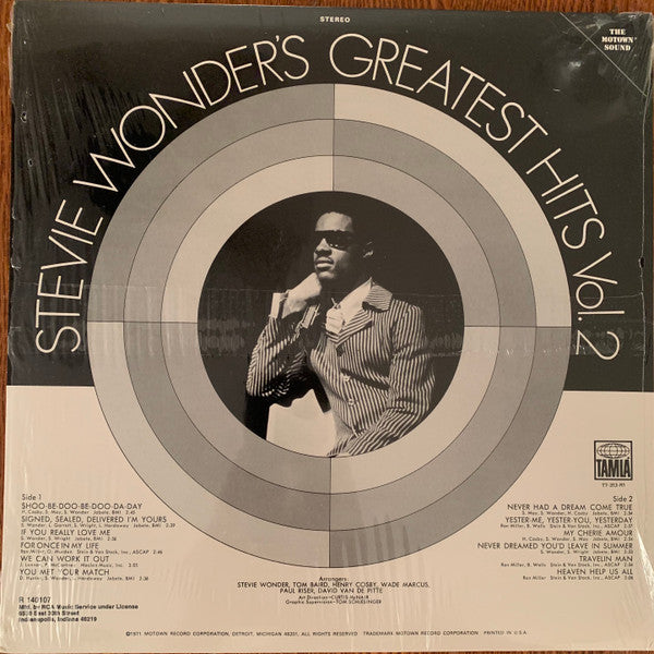 Stevie Wonder : Greatest Hits Vol. 2 (LP, Album, Comp, Club, RCA)