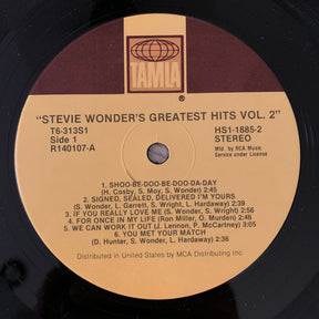 Stevie Wonder : Greatest Hits Vol. 2 (LP, Album, Comp, Club, RCA)