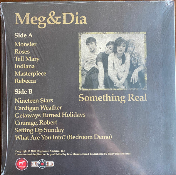 Meg & Dia : Something Real (LP, Album, Ltd, Gol)