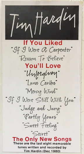 Tim Hardin : Unforgiven (LP, Album)