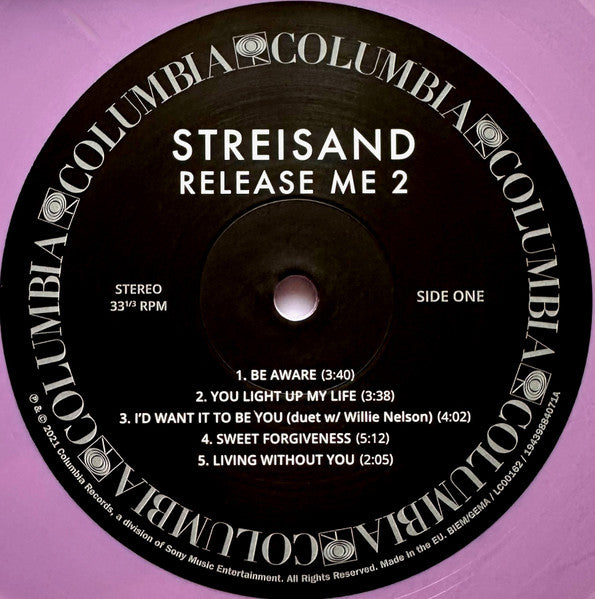 Barbra Streisand : Release Me 2 (LP, Comp, Lav)