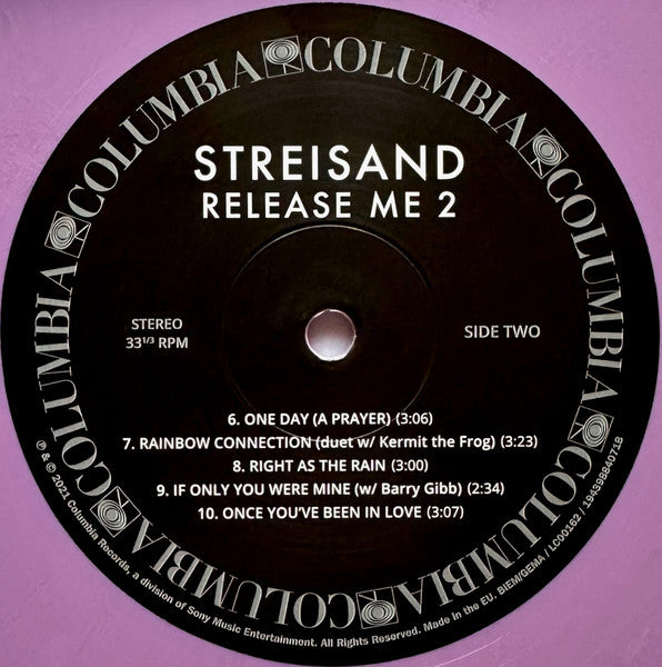 Barbra Streisand : Release Me 2 (LP, Comp, Lav)