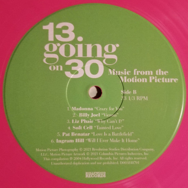 Various : 13 Going On 30 (Music From The Motion Picture) (LP, Comp, RE, Pin)