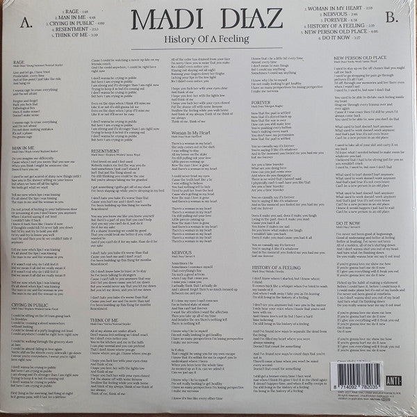 Madi Diaz : History Of A Feeling (LP, Album, Ltd, Bon)