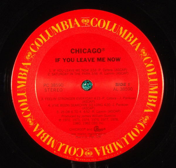 Chicago (2) : If You Leave Me Now (LP, Comp, Car)