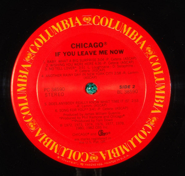 Chicago (2) : If You Leave Me Now (LP, Comp, Car)