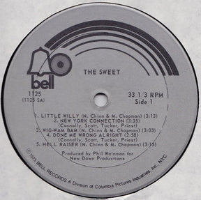 The Sweet : The Sweet Featuring "Little Willy" & "Blockbuster" (LP, Album, Comp, Ric)
