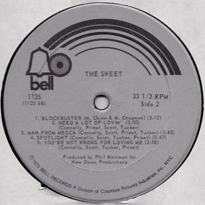 The Sweet : The Sweet Featuring "Little Willy" & "Blockbuster" (LP, Album, Comp, Ric)