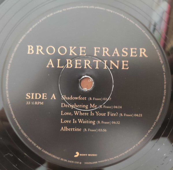 Brooke Fraser : Albertine (LP, Album, Ltd, RE, 180)