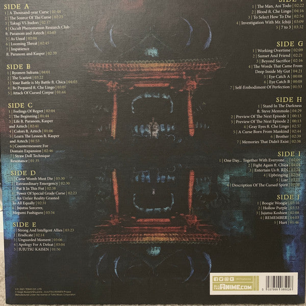Hiroaki Tsutsumi, Yoshimasa Terui, Alisa Okehazama : Jujutsu Kaisen Original Soundtrack (5xLP, Dlx, Whi)