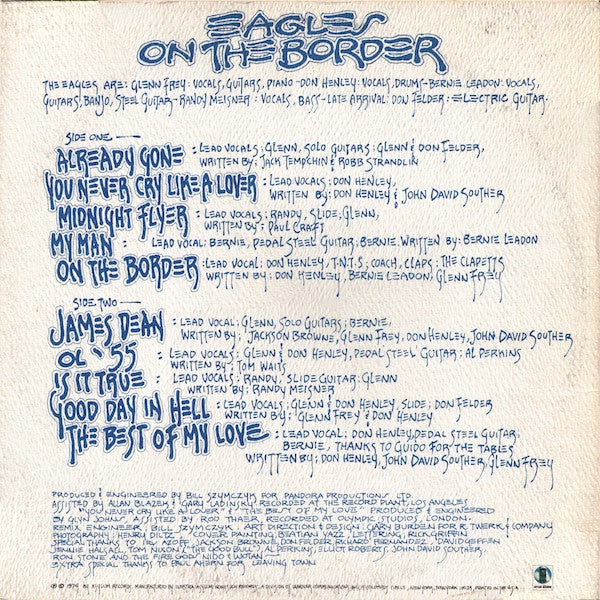 Eagles : On The Border (LP, Album, Promo)