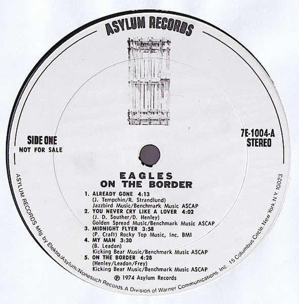 Eagles : On The Border (LP, Album, Promo)