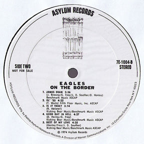 Eagles : On The Border (LP, Album, Promo)