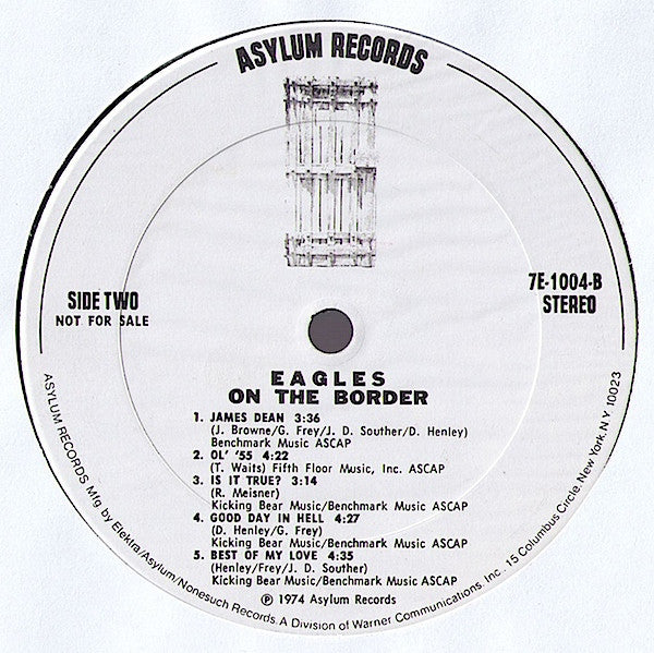 Eagles : On The Border (LP, Album, Promo)