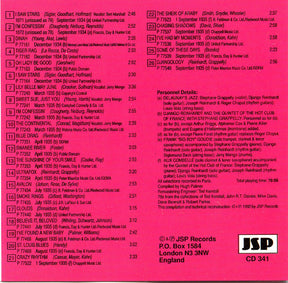 Django Reinhardt : The Classic Early Recordings In Chronological Order (5xCD, Comp, Mono, RM + Box)