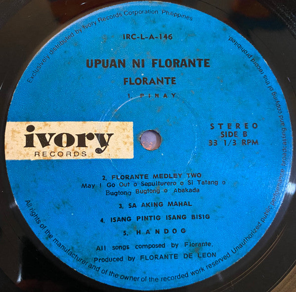 Florante : Upuan Ni Florante (LP, Album)