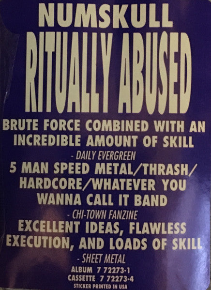 Num Skull : Ritually Abused (LP, Album)