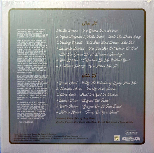 Various : Live Forever (A Tribute To: Billy Joe Shaver) (LP, Album, Club, Ltd, Tri)
