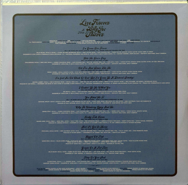 Various : Live Forever (A Tribute To: Billy Joe Shaver) (LP, Album, Club, Ltd, Tri)