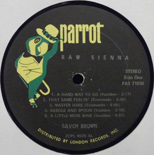 Savoy Brown : Raw Sienna (LP, Album, Aud)