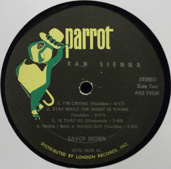 Savoy Brown : Raw Sienna (LP, Album, Aud)