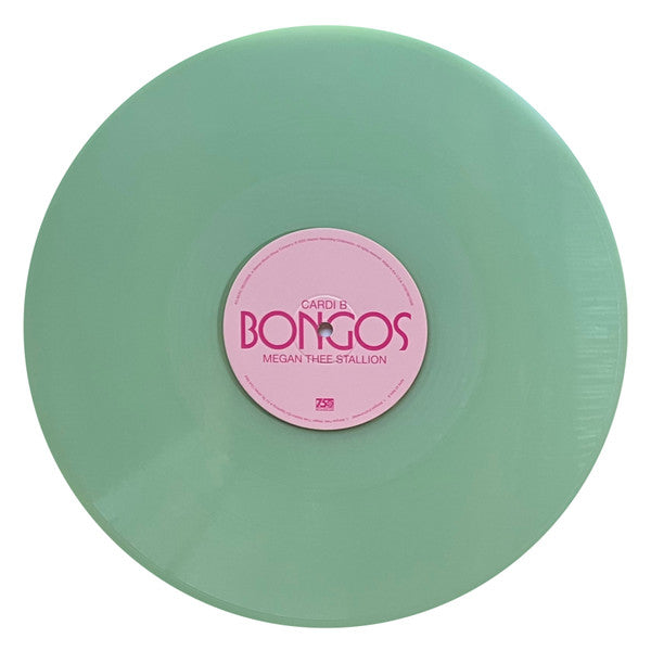 Cardi B Feat. Megan Thee Stallion : Bongos (12", Single, Gre)