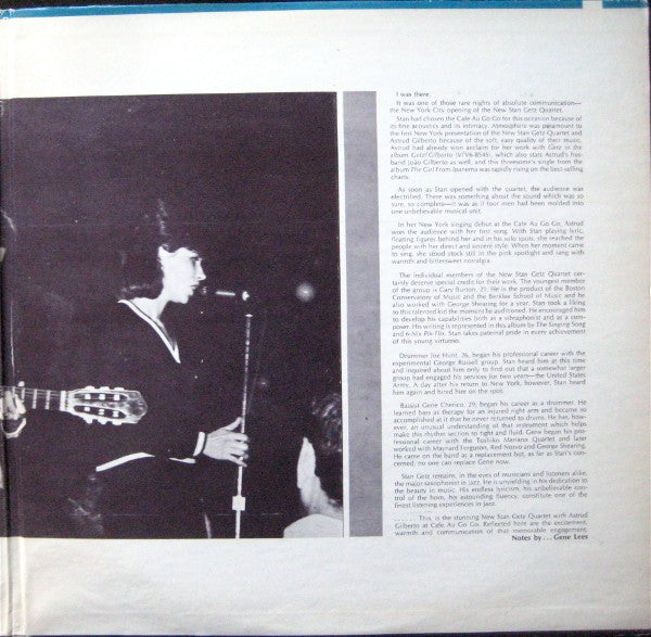 The New Stan Getz Quartet Featuring Astrud Gilberto : Getz Au Go Go (LP, Album, Mono)