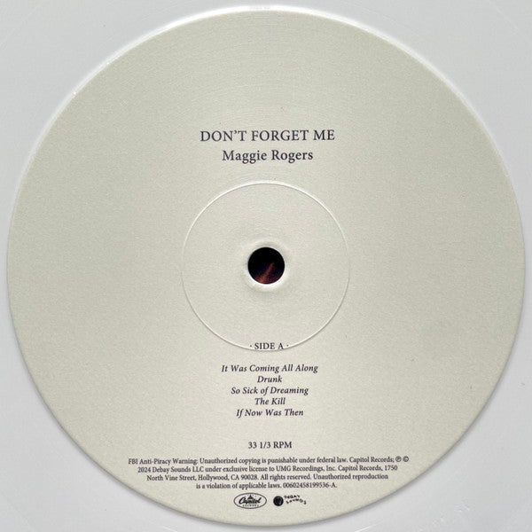 Maggie Rogers : Don't Forget Me (LP, Album, Whi)