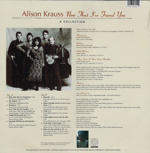 Alison Krauss : Now That I've Found You: A Collection (LP, Comp)