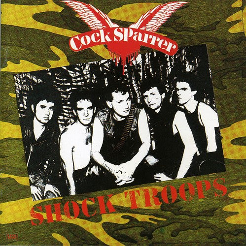 the album cover for Cock Sparrer - Shock Troops [Import]