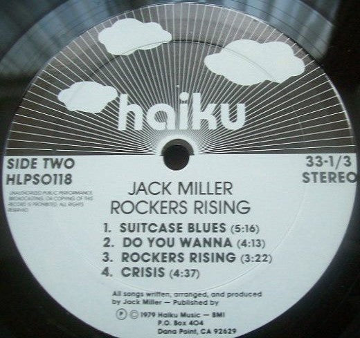 Jack Miller (2) : Rockers Rising (LP, Album)