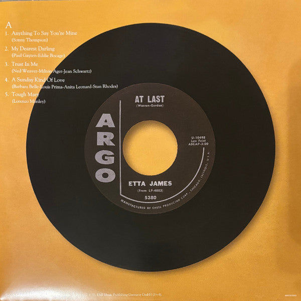 Etta James : At Last! (LP, Album, Red)