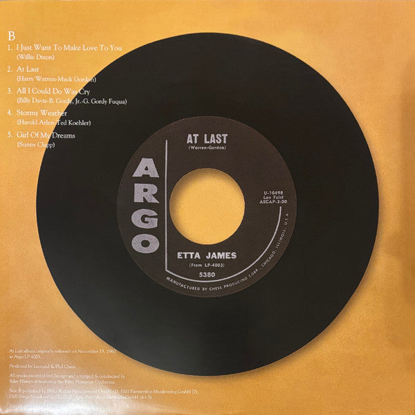 Etta James : At Last! (LP, Album, Red)