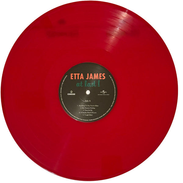 Etta James : At Last! (LP, Album, Red)