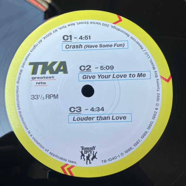 TKA : Greatest Hits (2xLP, Comp)