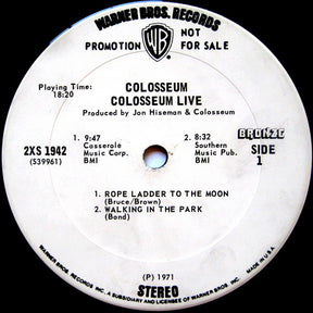 Colosseum : Colosseum Live (2xLP, Album, Promo, Gat)