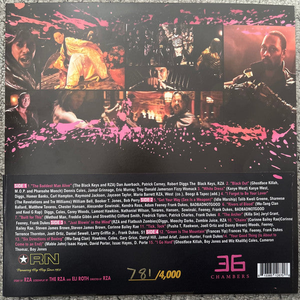 Various : The Man With The Iron Fists (Original Motion Picture Soundtrack) (LP, Album, RSD, Ltd, Num, RE)
