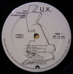 U.K.* : U.K. (LP, Album, Promo, Spe)