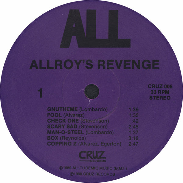 ALL (2) : Allroy's Revenge (LP, Album)