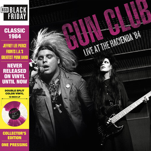 The Gun Club - Live At The Hacienda '84 LP (Purple & White Colored Vinyl)