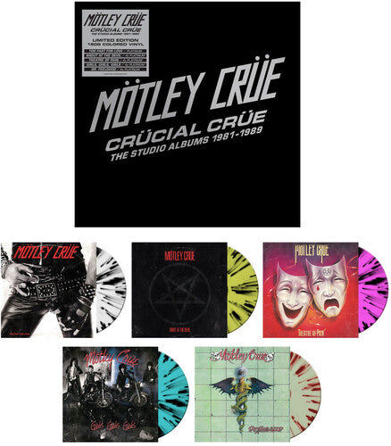 Motley Crue -  Crucial Crue: The Studio Albums 1981-1989 5LP (Limited Edition, Boxed Set, 180g, Colored Vinyl)
