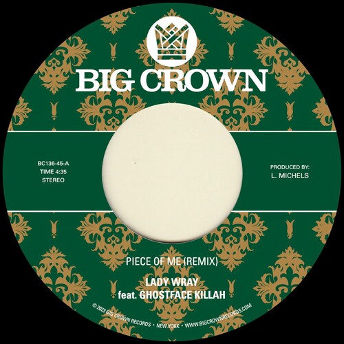 Lady Wray - Piece Of Me (feat. Ghostface Killah) b/ w Joy & Pain (Pete Rock Remix) 7"
